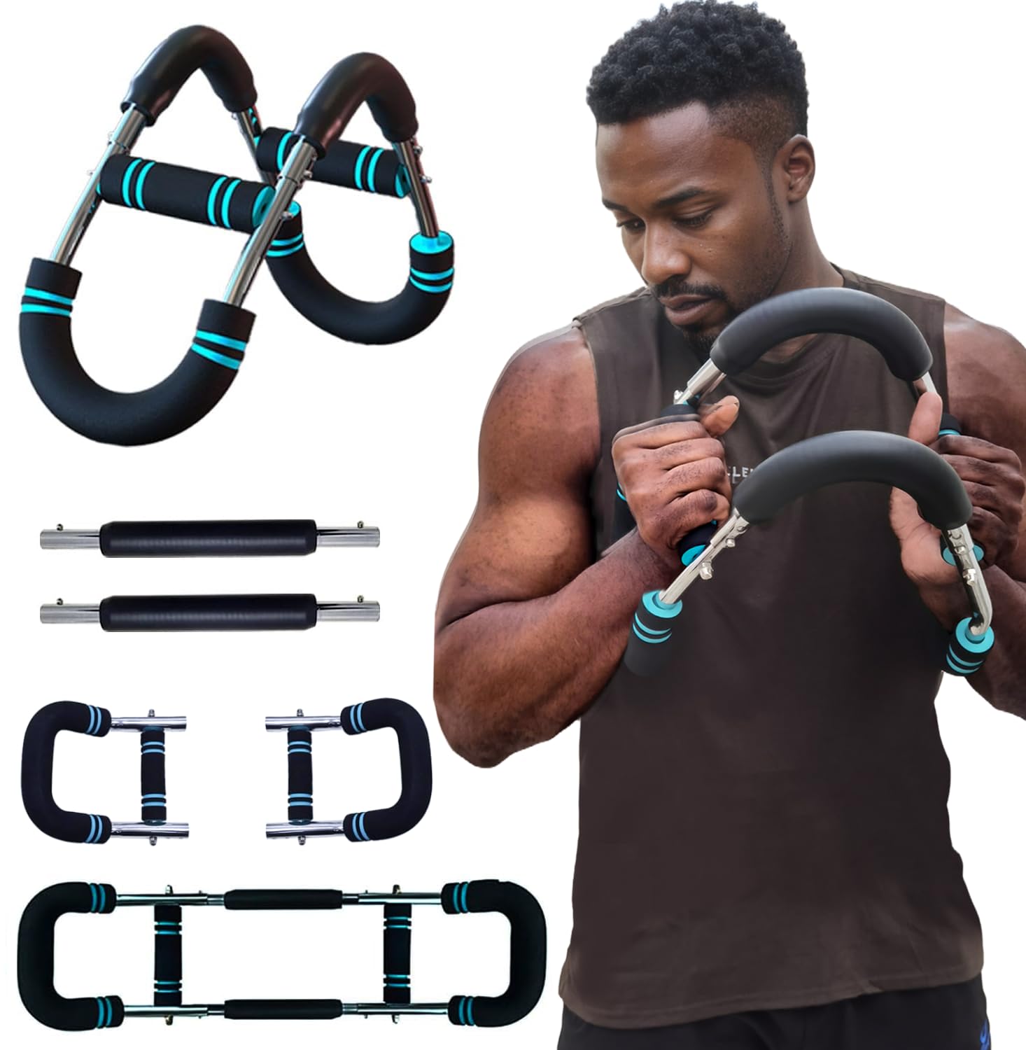 Ultimate Twister Arm Trainer for Men, Adjustable Chest Workout Equipment, Portable Shoulder Muscle Training Device
| Ul
